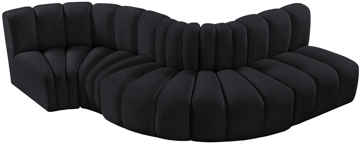 Arc - Velvet 5 Piece Modular Sofa