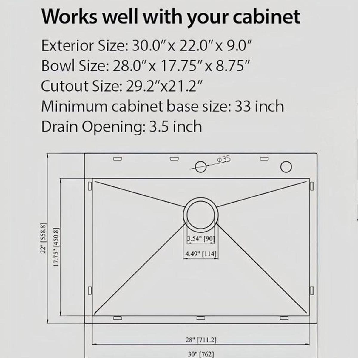 Topmount Stainless Steel Kitchen Sink