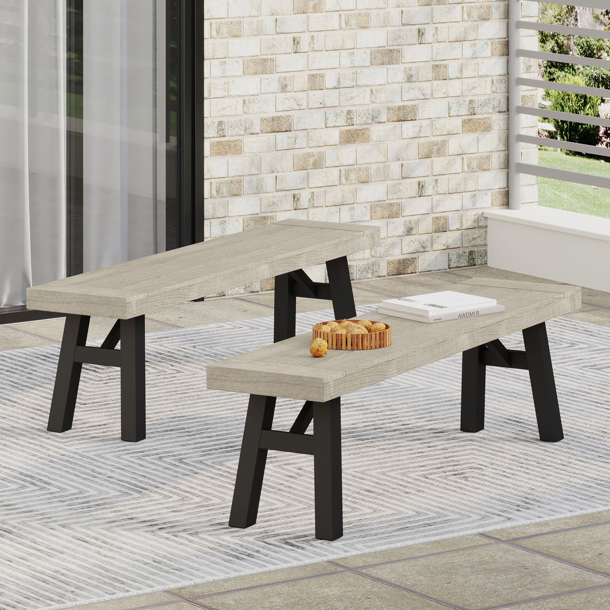 Bettina - Bench - Gray