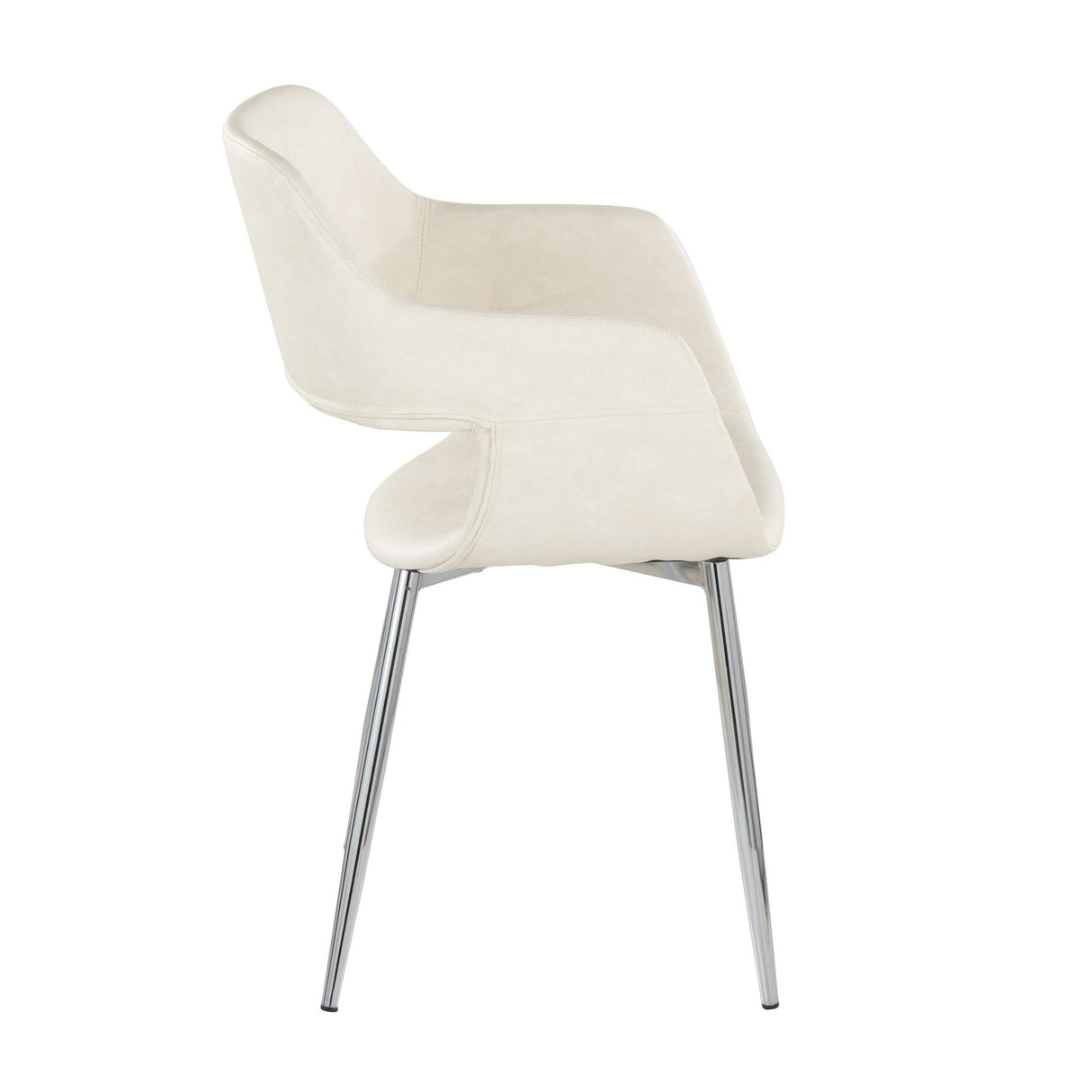 Margarite - Dining / Accent Chair - Chrome Metal (Set of 2)