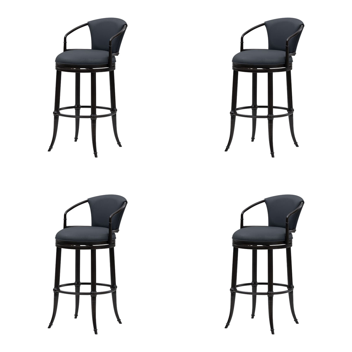 Otis - Upholstered Swivel Bar Height Barstool