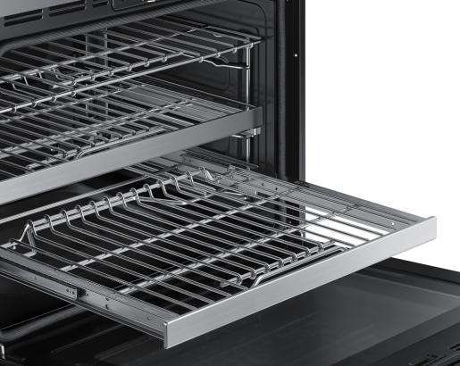 Dacor DOB30M977SM 30 Inch Single Wall Oven interior with GlideRack shelves