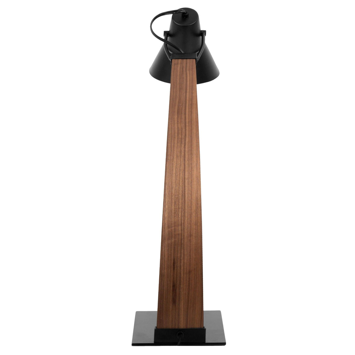 Noah - 22.25" Table Lamp - Walnut And Black