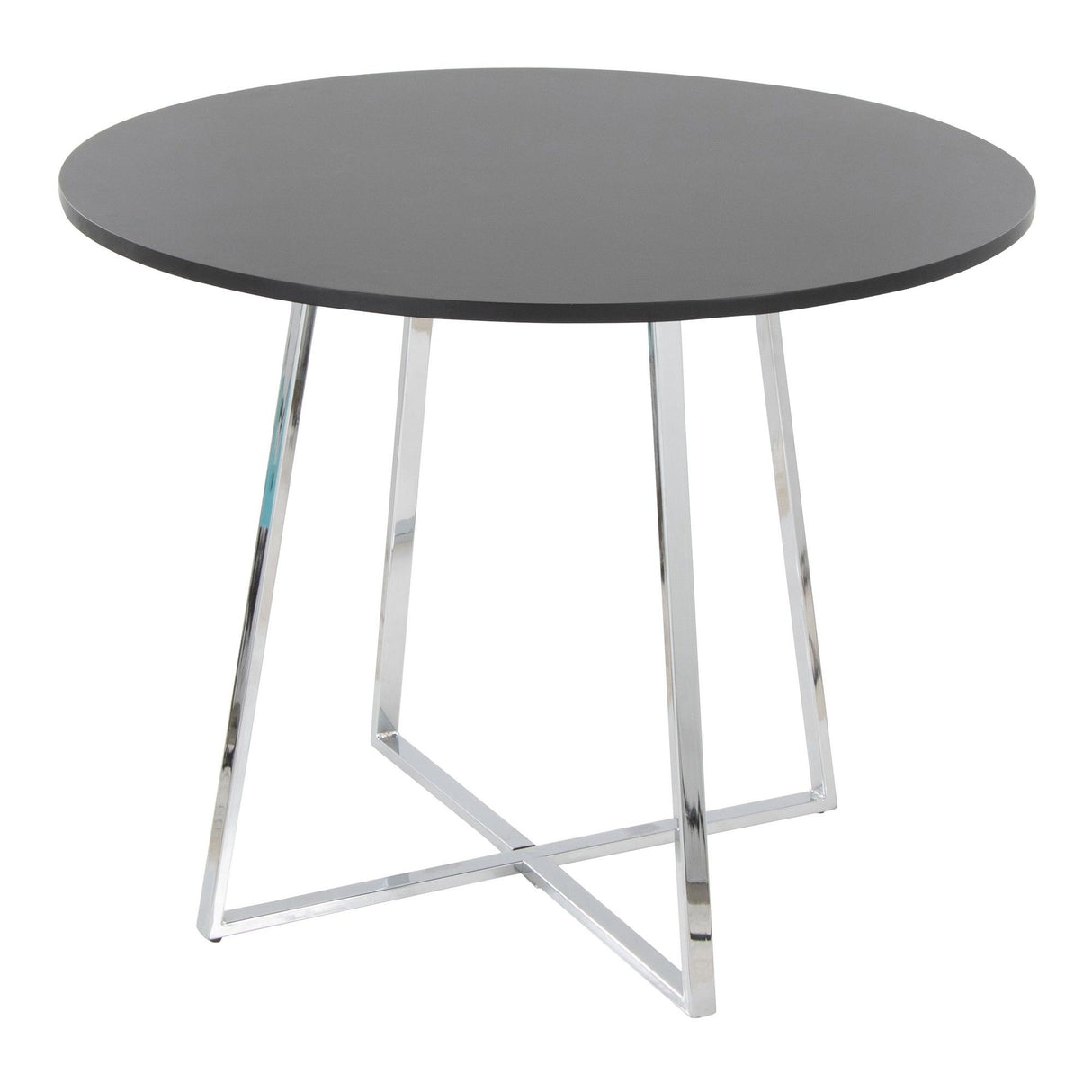 Cosmo - Canary Dining Table - Chrome Metal Base