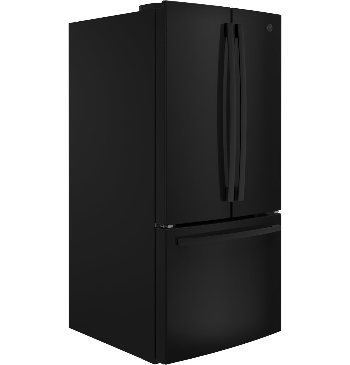 GE GWE19JGLBB - 33 in. 18.6 cu. ft. Counter Depth French Door Refrigerator with Internal Water Dispenser - Black