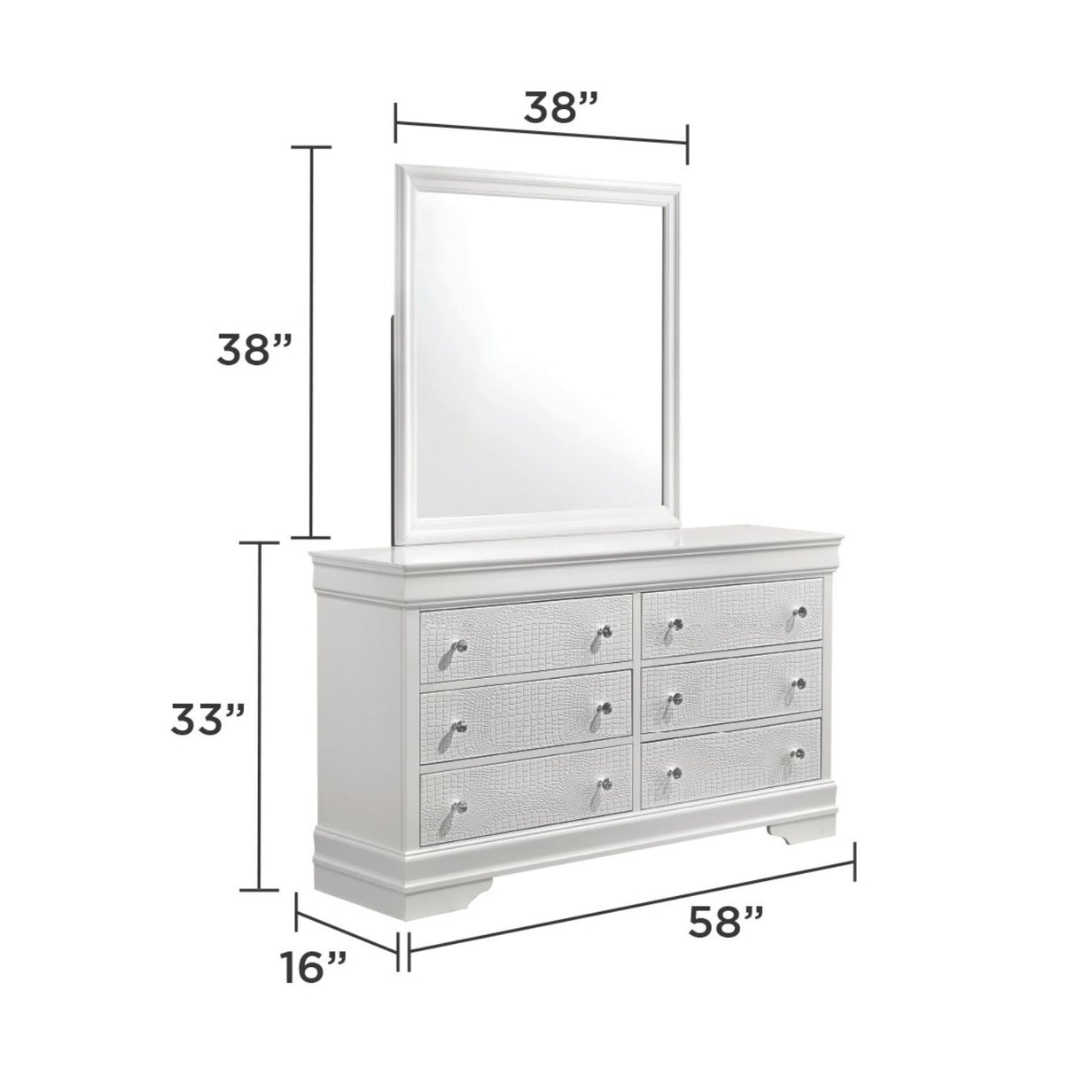 Blaze - Modern 6 Drawer Dresser