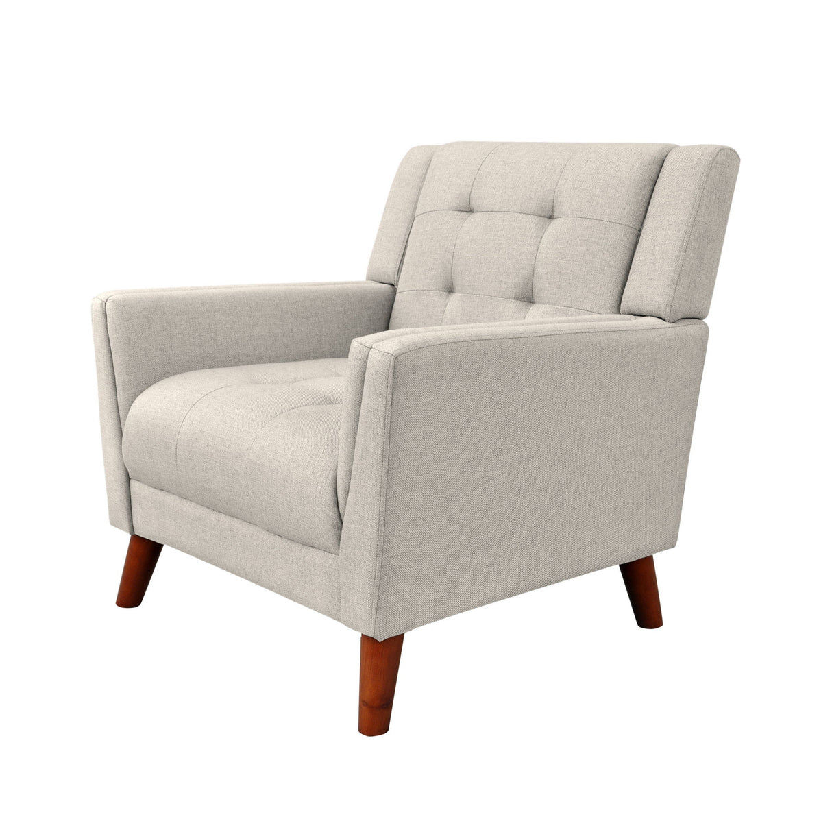 Luminaesque - Fabric Upholstered Armchair With Tufted Back
