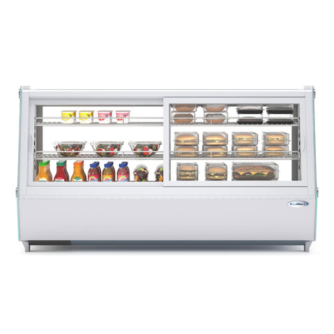 48 in. Self-Service Countertop Display Refrigerator in White (CDC-250-WH)