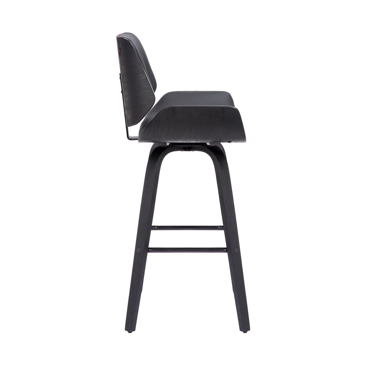 Tyler - 26" Counter Height Swivel Bar Stool With Black Frame