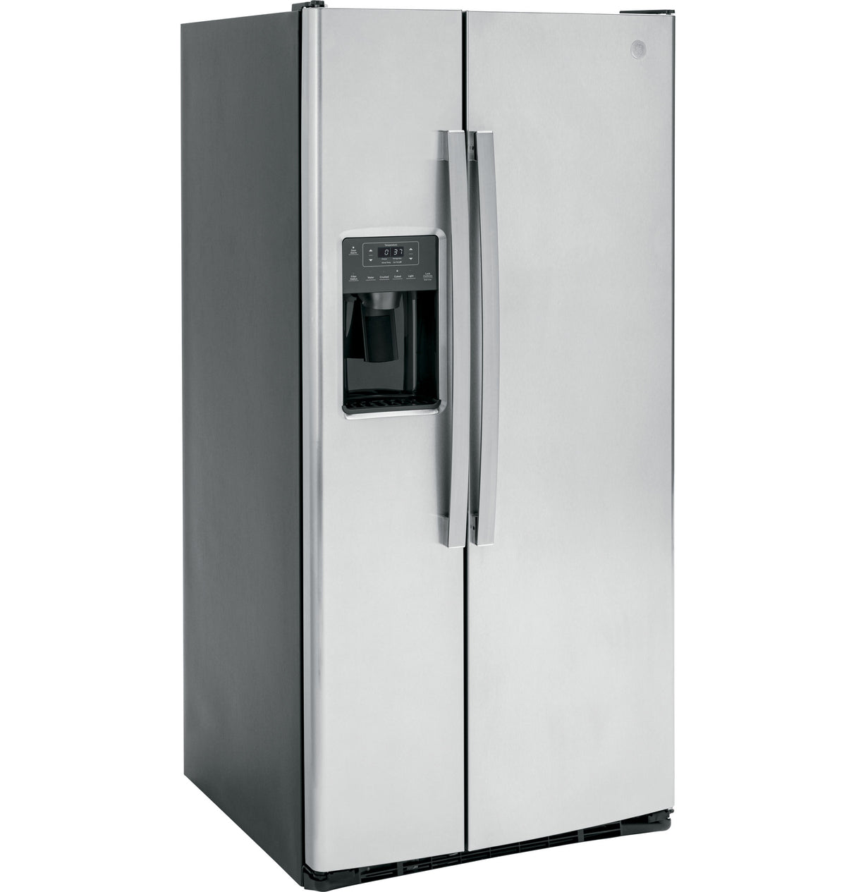 GE GSE23GYPFS - 33 in. 23.0 cu. ft. Side-by-Side Refrigerator with External Ice & Water Dispenser - Stainless Steel