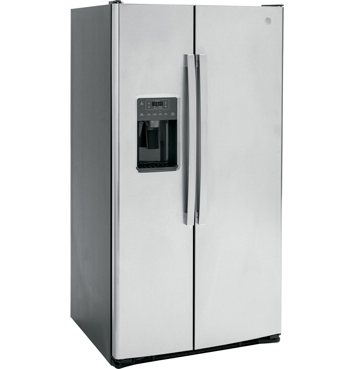GE GSE25GYPFS - 36 in. 25.3 cu. ft. Side by Side Refrigerator with Ice & Water Dispenser - Stainless