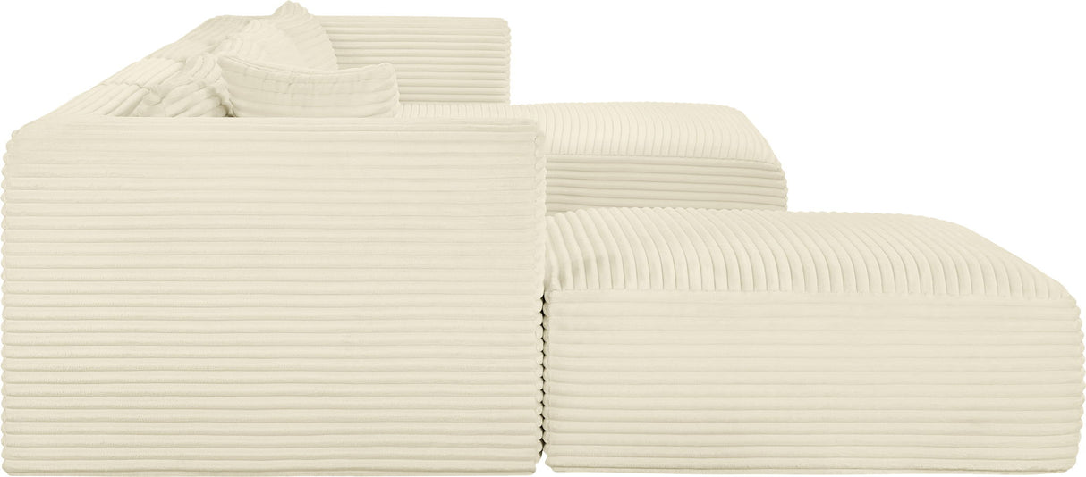 Shaggy - 5 Piece Modular Sectional With Chaise And Ottoman