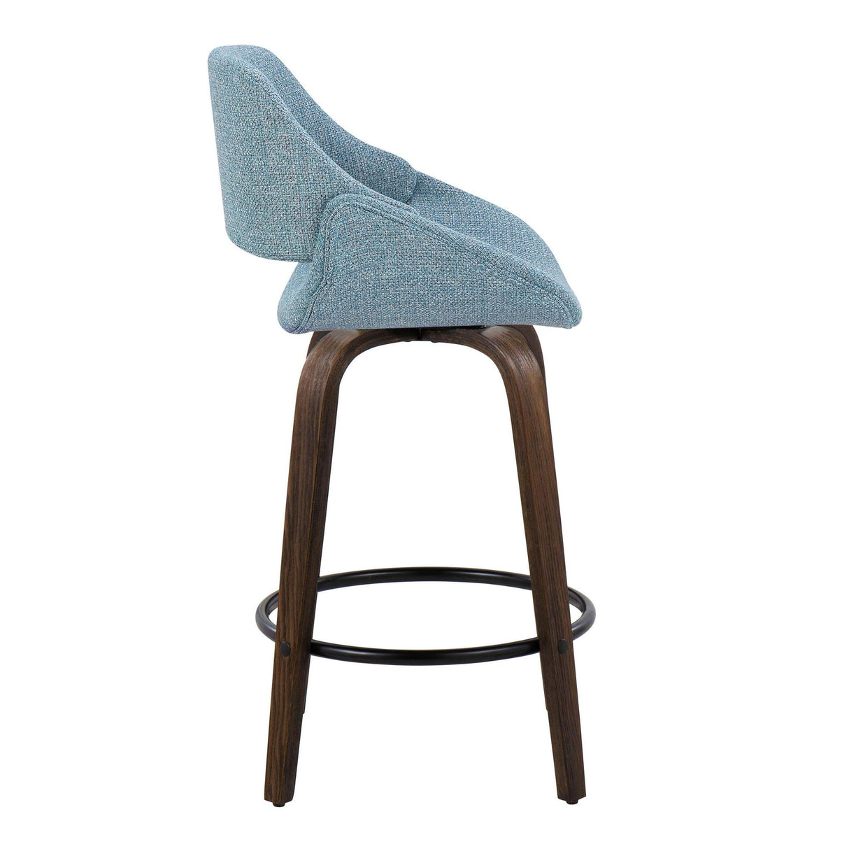 Fabrico - 26" Fixed-Height Counter Stool (Set of 2) - Blue