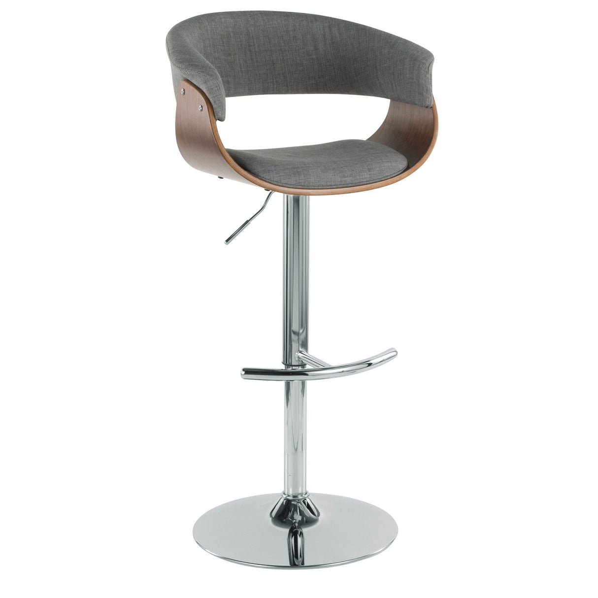 Vintage Mod - Adjustable Barstool (Set of 2) - Chrome Base
