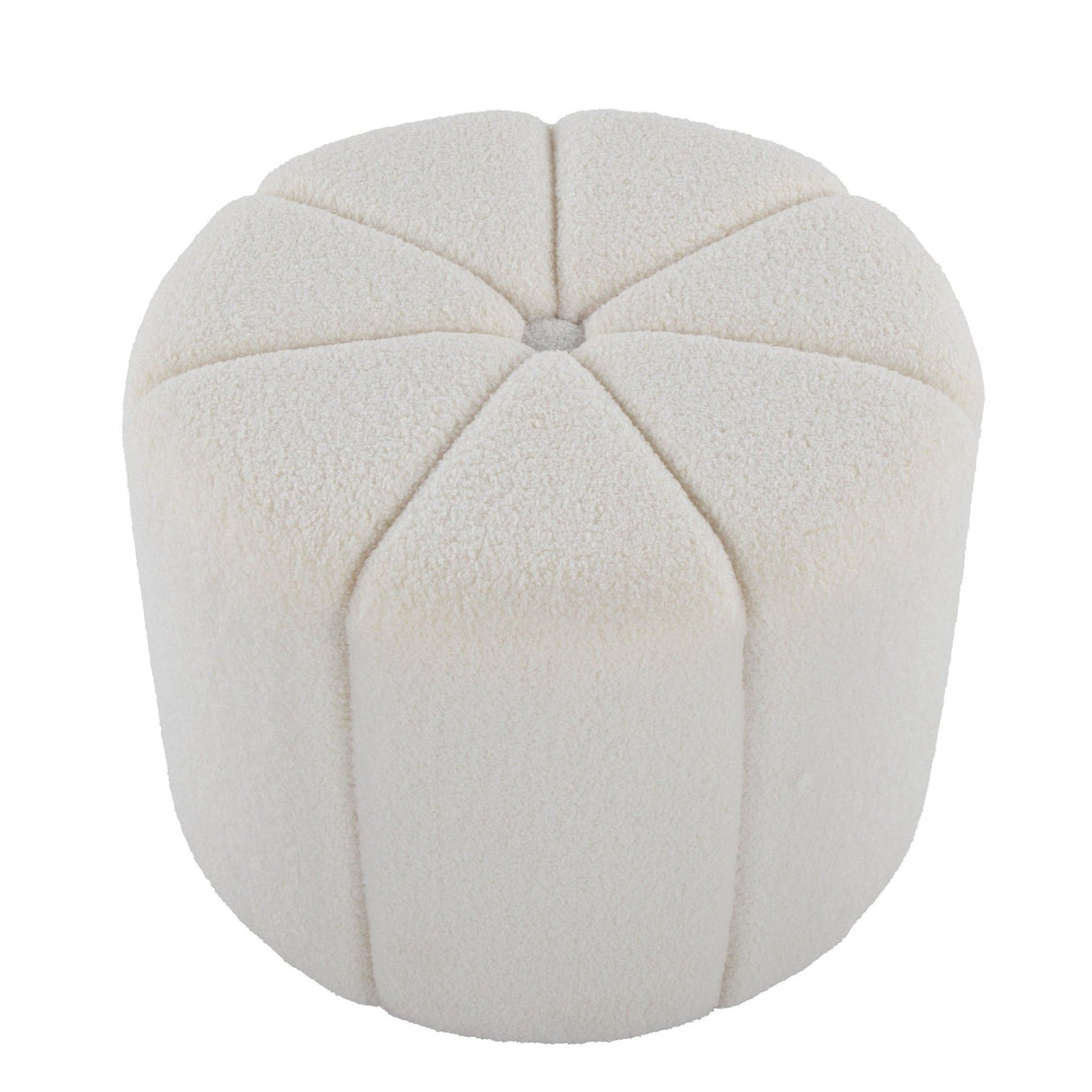 Daisy - Ottoman - White Fabric