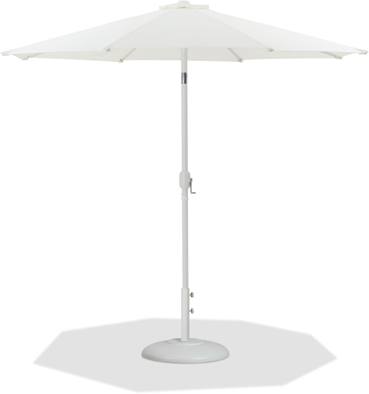 Fiji - Aluminum Patio Umbrella With Round White Base