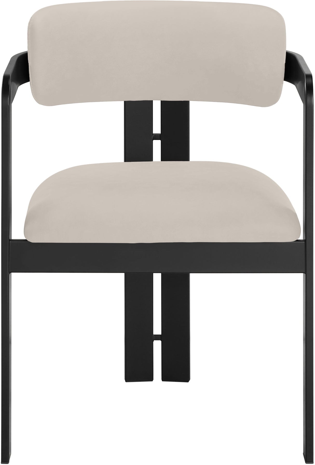 Aurum - Vegan Leather Upholstered Dining Chair (Set of 2) - Taupe