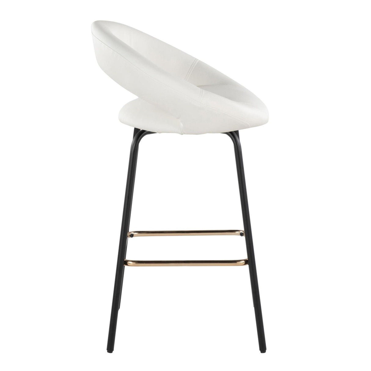 Posh - Fixed-Height Counter Stool (Set of 2) - Black Metal