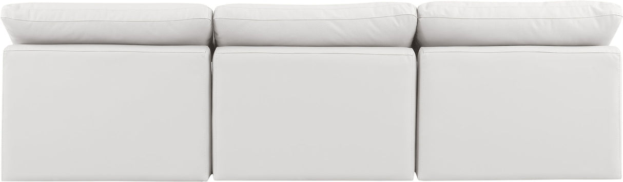 Indulge - Faux Leather 3 Seat Modular Armless Sofa