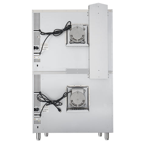 38 in. Full Size Double Commercial LP Convection Oven 108,000 BTU Total With Stacking Kit (KM-DCCO54-LP)