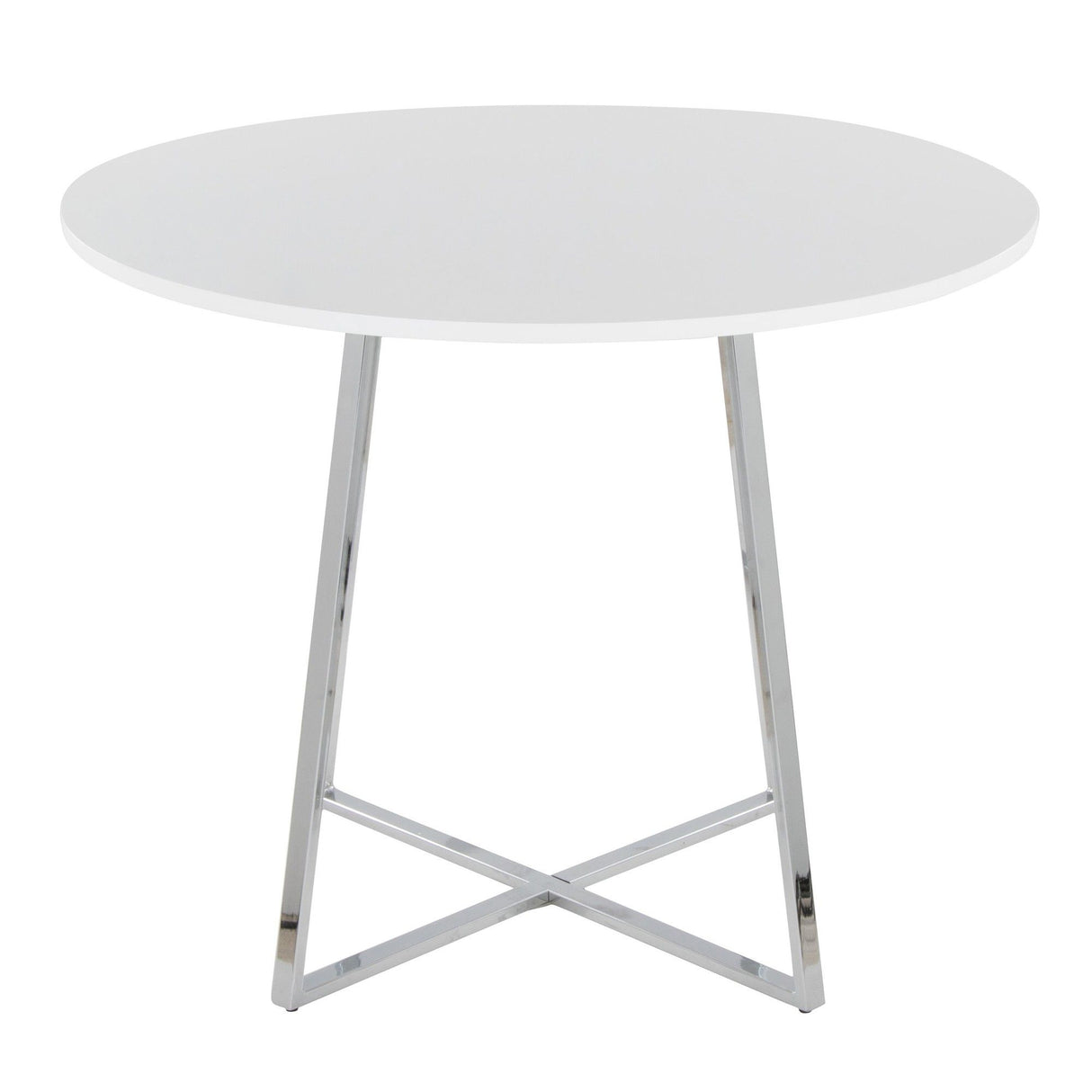 Cosmo - Canary Dining Table - Chrome Metal Base