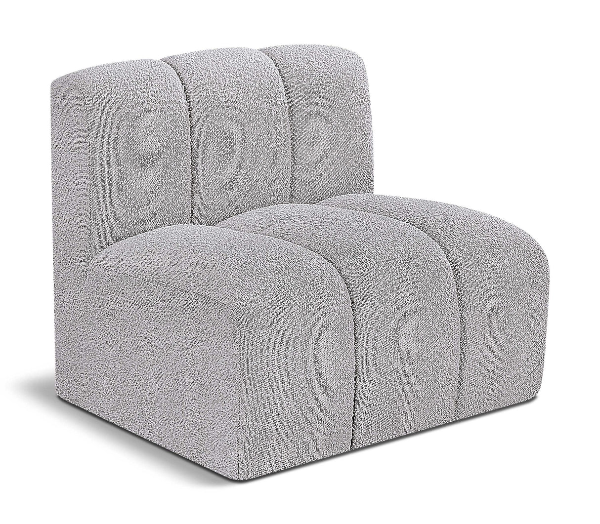 Arc - Boucle Fabric Straight Chair