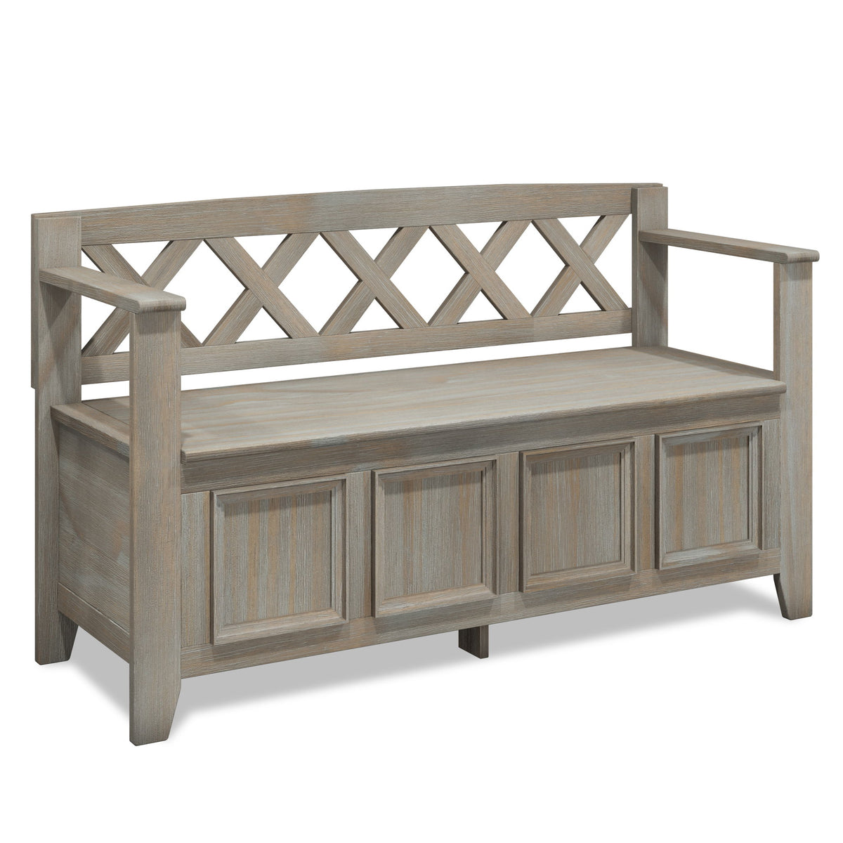 Amherst - Entryway Storage Bench - Light Brown