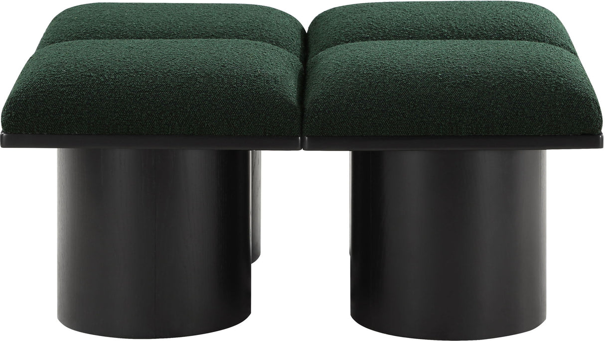 Pavilion - 4 Piece Modular Bench With Black Base