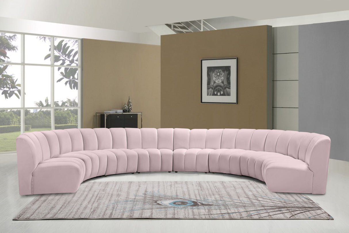 Infinity - 8 Piece Velvet Modular Sectional