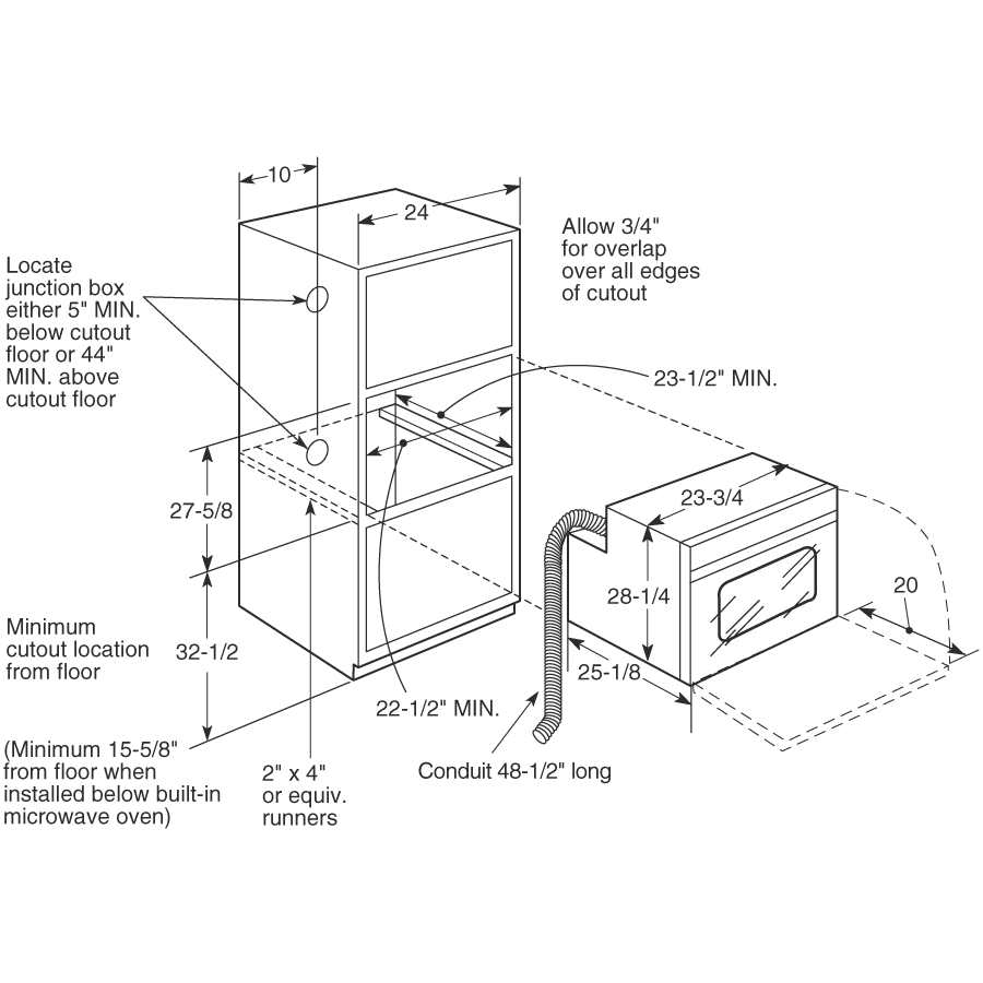 GE JRS06SKSS - 24" 2.7 cu.ft. Electric Single Standard Clean Wall Oven - Stainless Steel