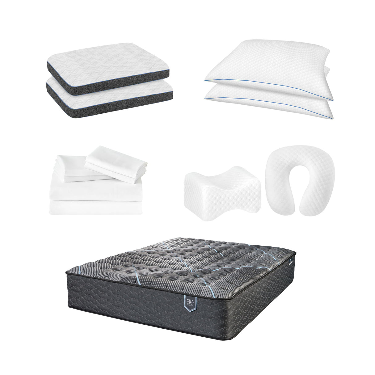 Comfort Care - Hybrid Restful Nights Euro Top Mattress With Premium Comfort Bedding Pack