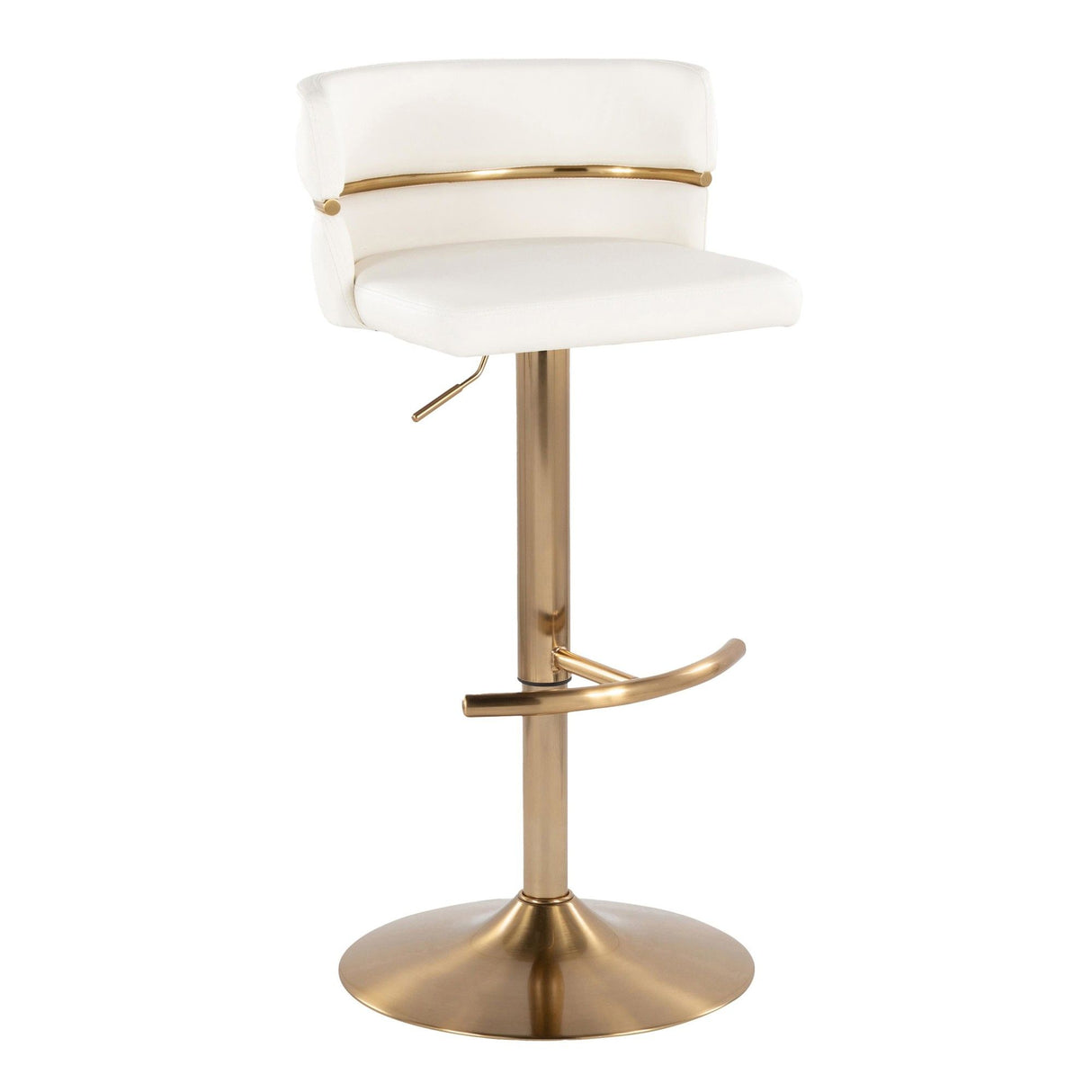 Cinch - Adjustable Barstool (Set of 2) - Gold Base