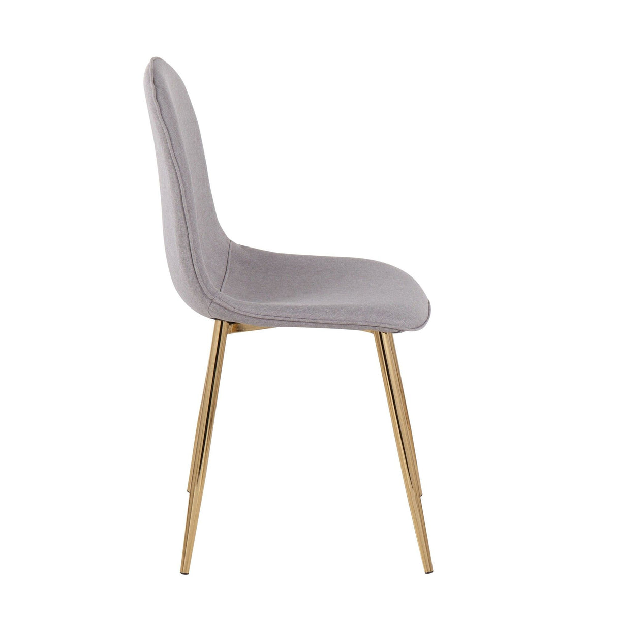 Pebble - Contemporary Chair (Set of 2) - Gold Steel