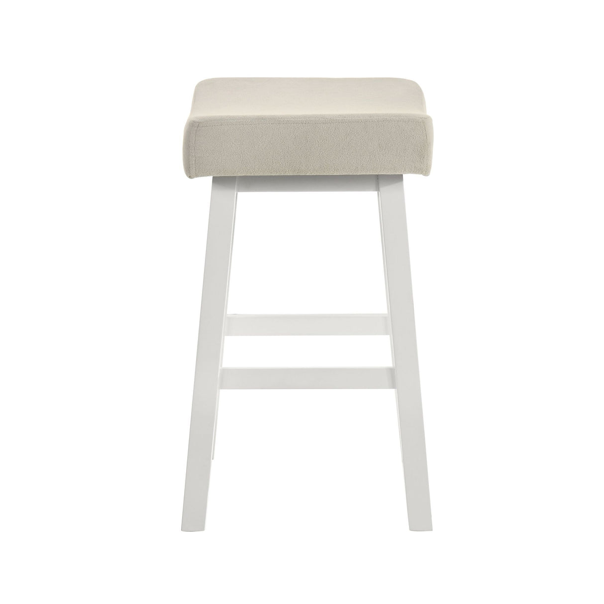 Lenon - Modern Farmhouse Wood Counter Height Kitchen Bar Stool