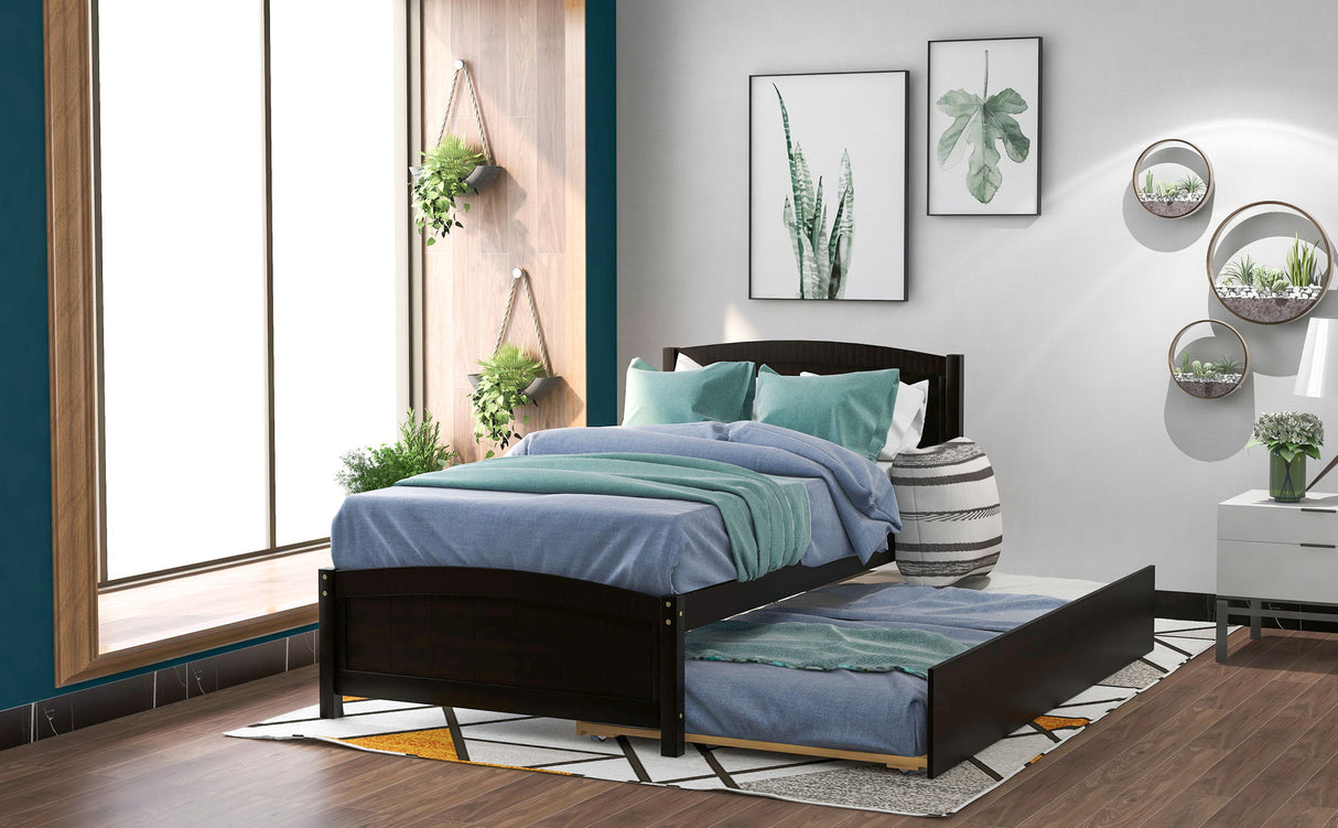 Platform Bed & Headboard, Footboard And Slat Support