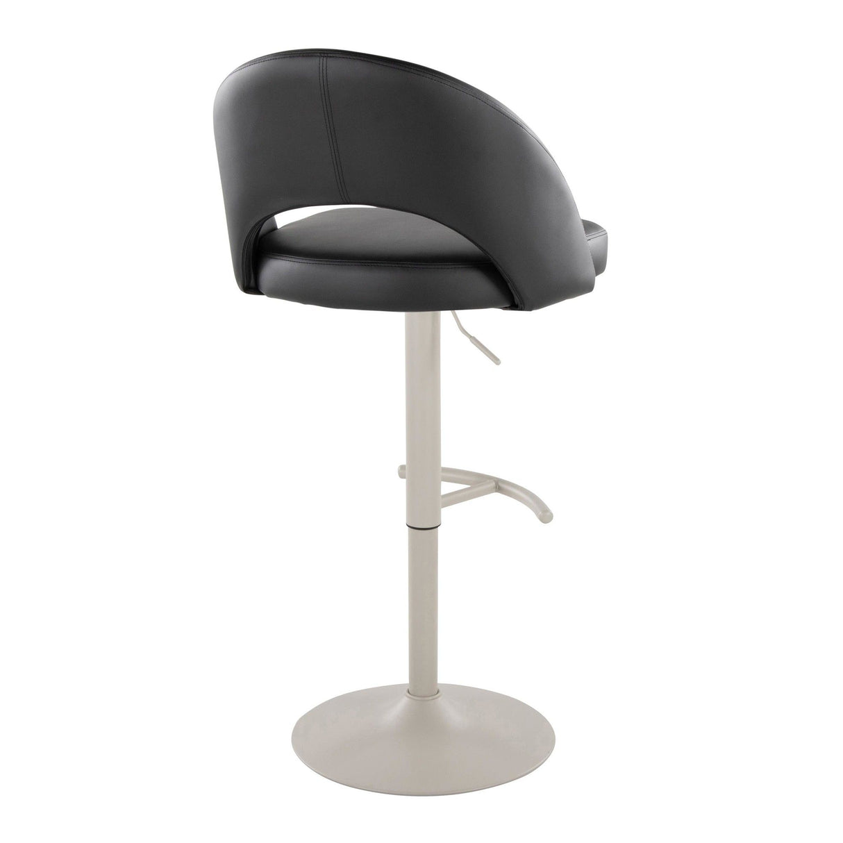 Renee - Adjustable Barstool (Set of 2) - Pearl Gray Base