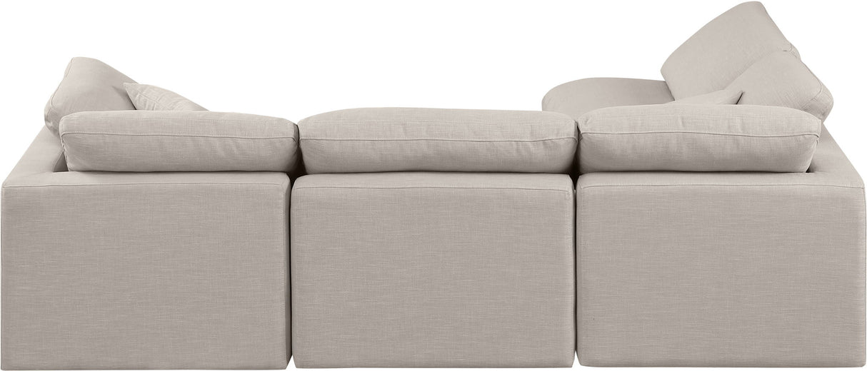 Indulge - Linen 4 Piece Modular Sectional