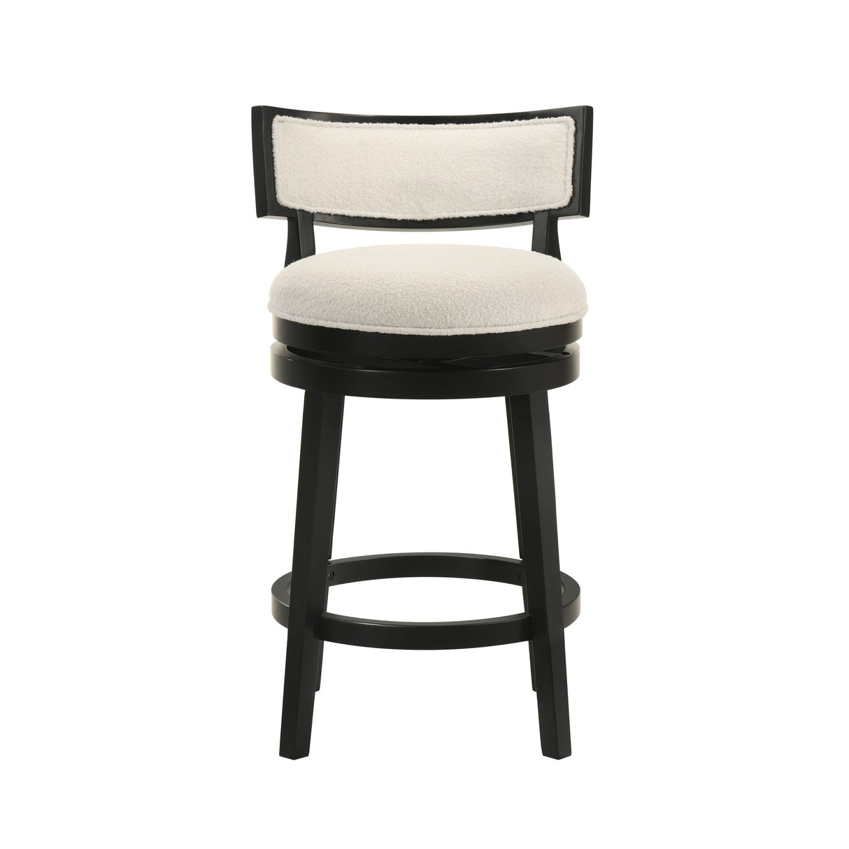 Noely - Modern Farmhouse Swivel Wood Counter Height Kitchen Bar Stool
