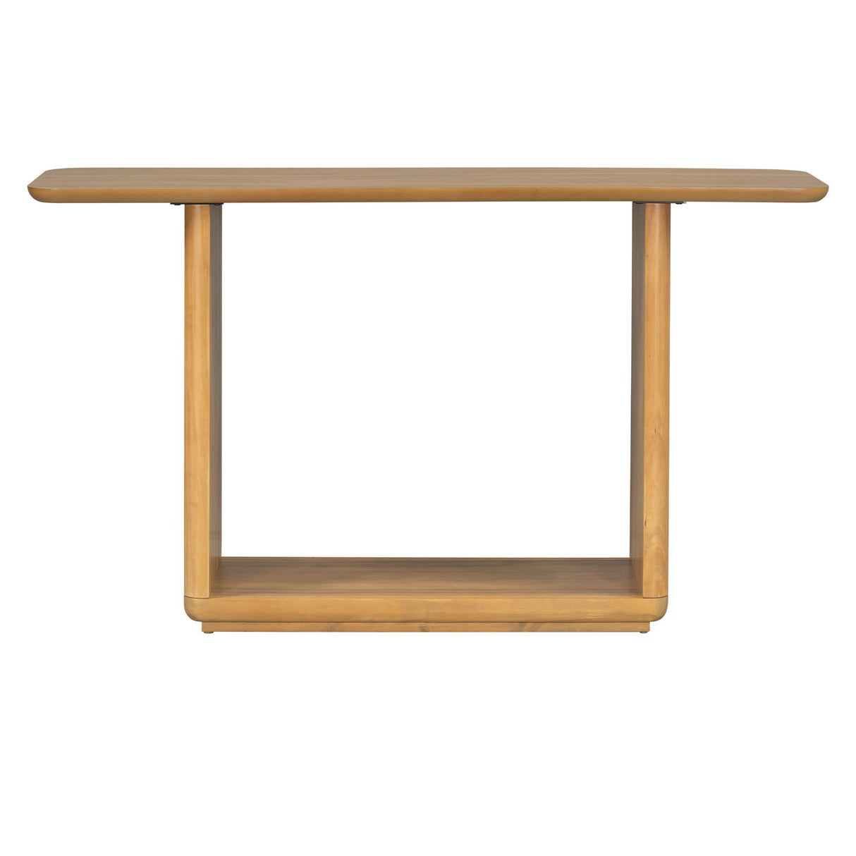 Console Table With Curved Corners And U Base Design