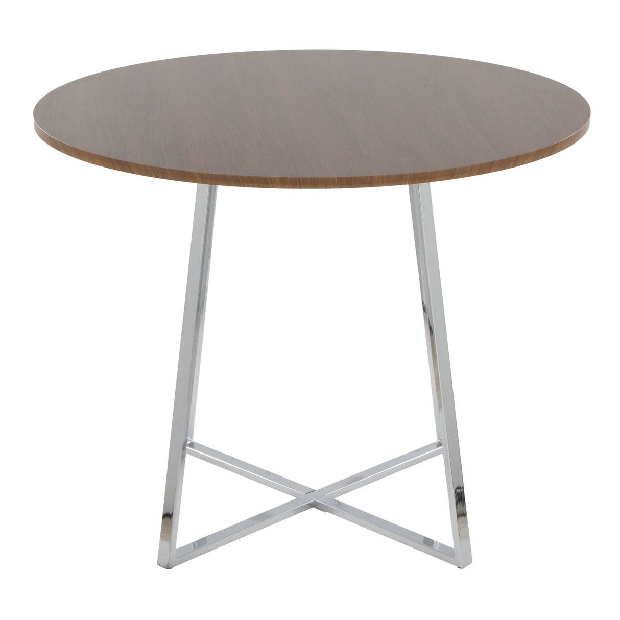 Cosmo - Canary Dining Table - Chrome Metal Base
