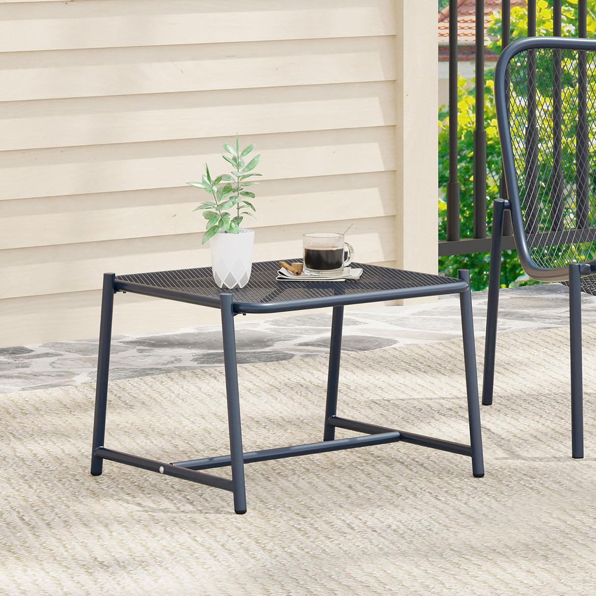 Kincaid - Modern Mesh Top Side Table
