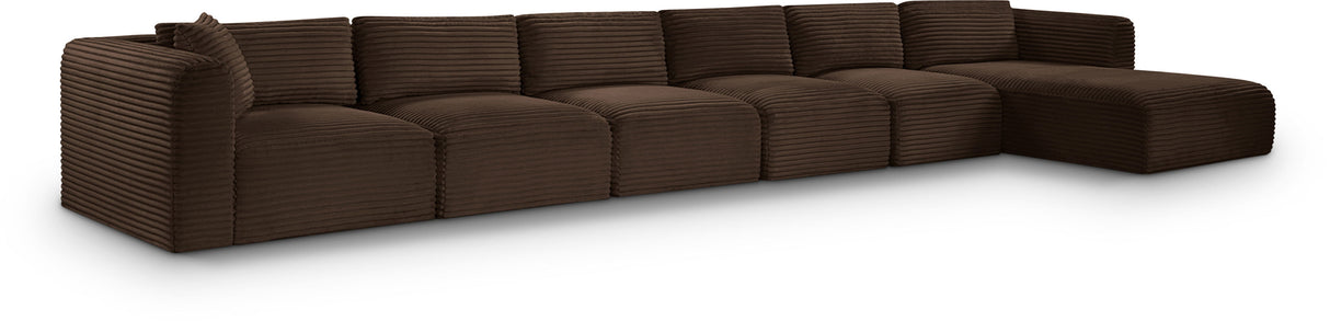 Shaggy - 6 Piece Modular Sectional With Chaise