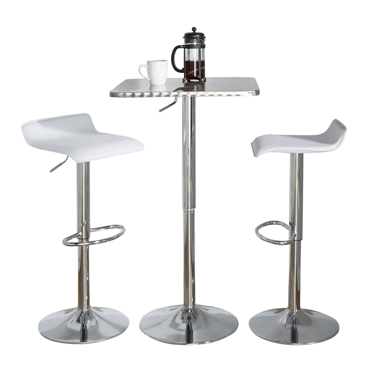 Ale - Square Bar Set - Chrome Metal