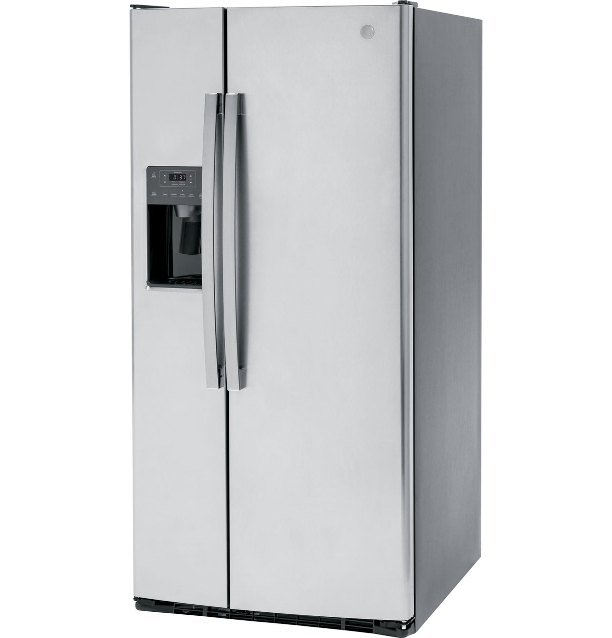 GE GSE23GYPFS - 33 in. 23.0 cu. ft. Side-by-Side Refrigerator with External Ice & Water Dispenser - Stainless Steel
