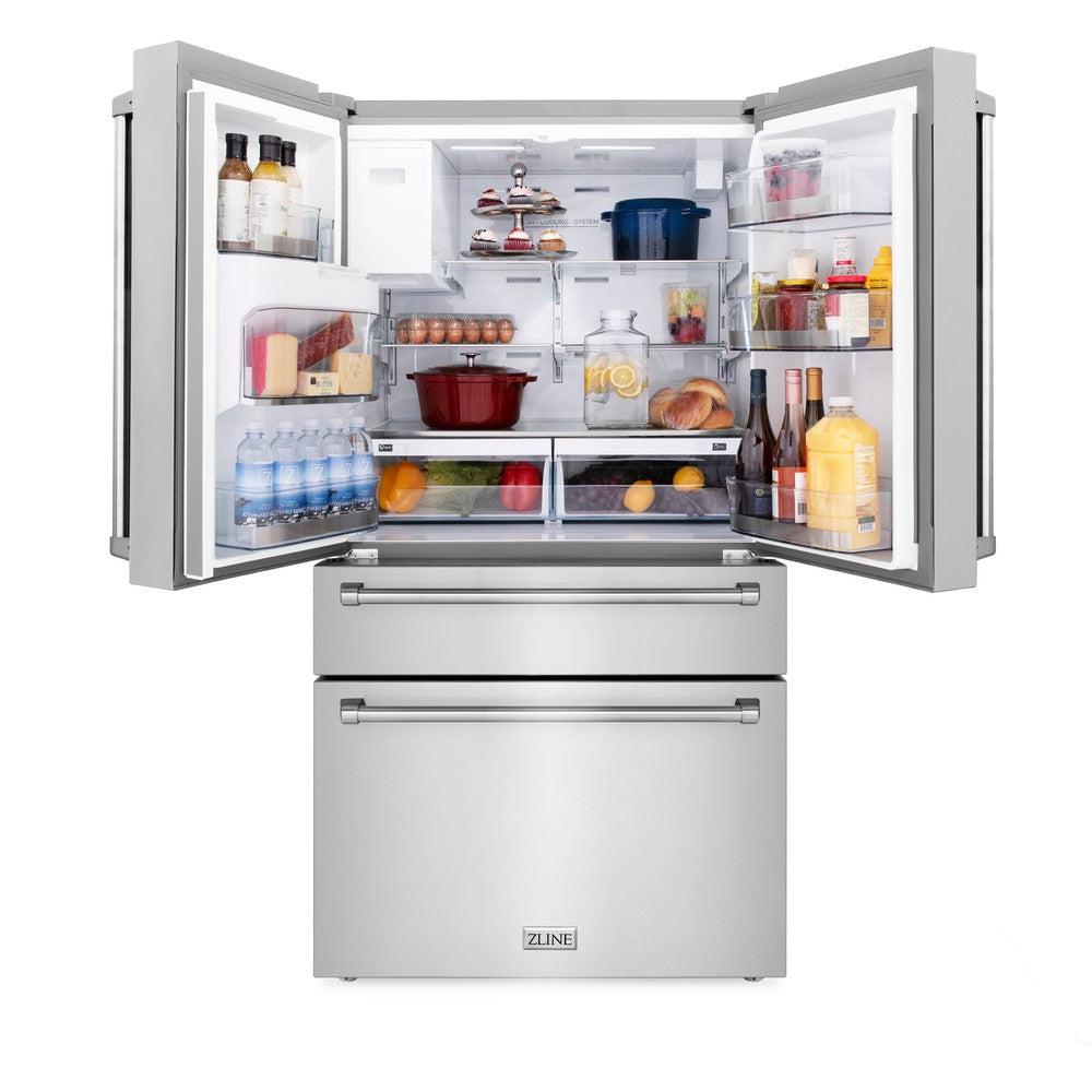 Kitchen Package with Water and Ice Dispenser Refrigerator, 30 in. Gas Range, 30 in. Range Hood, Microwave Drawer, and 24 in. Tall Tub Dishwasher - (5KPRWSGRRH30MWDWV) -