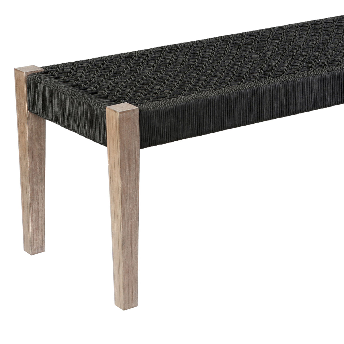 Rhett - Indoor Outdoor Dining Bench - Eucalyptus / Charcoal