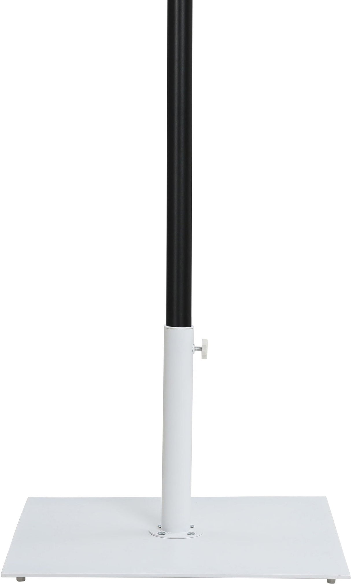 Amalfi - Aluminum Patio Umbrella - White Base / Black Pole