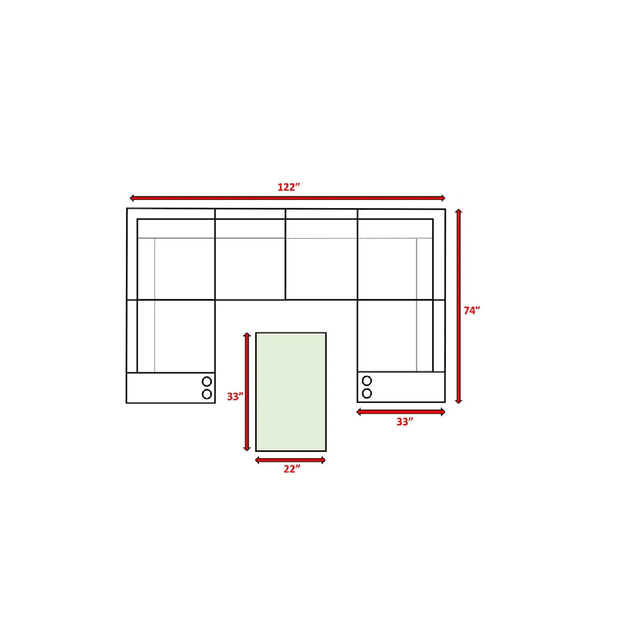 4 Person Patio Set With Cushions - Espresso