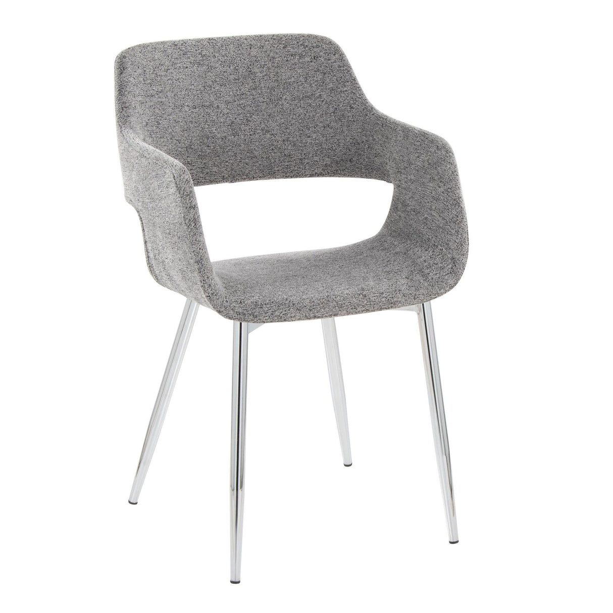 Margarite - Dining / Accent Chair - Chrome Metal (Set of 2)