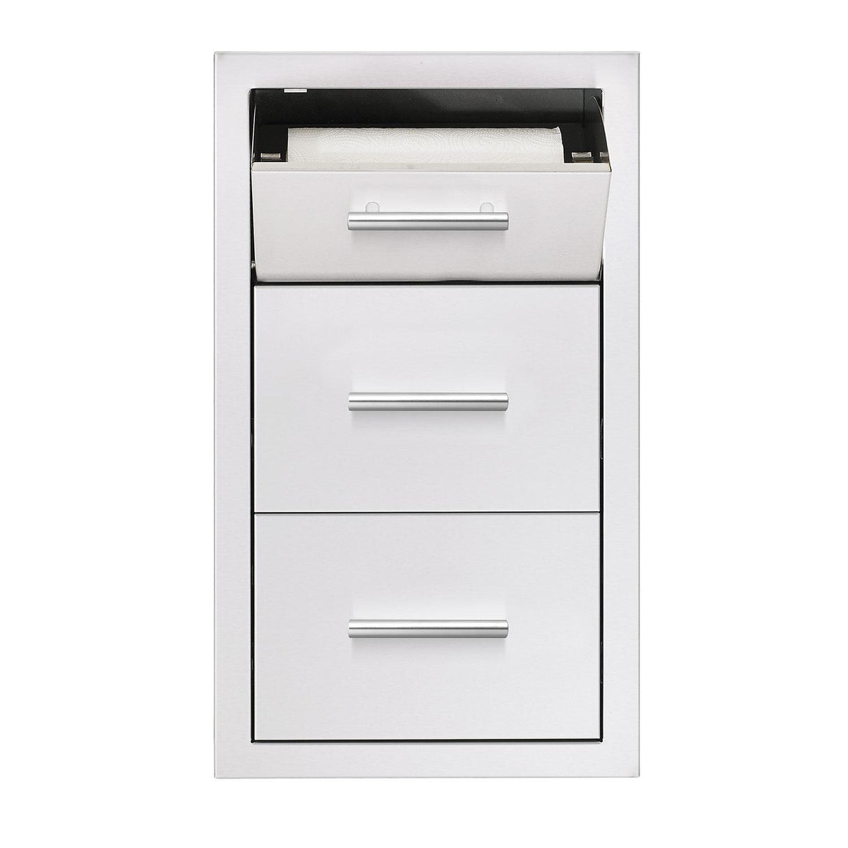 Summerset 17 Inch Vertical 2-Drawer & Paper Towel Holder Combo - TDC-17